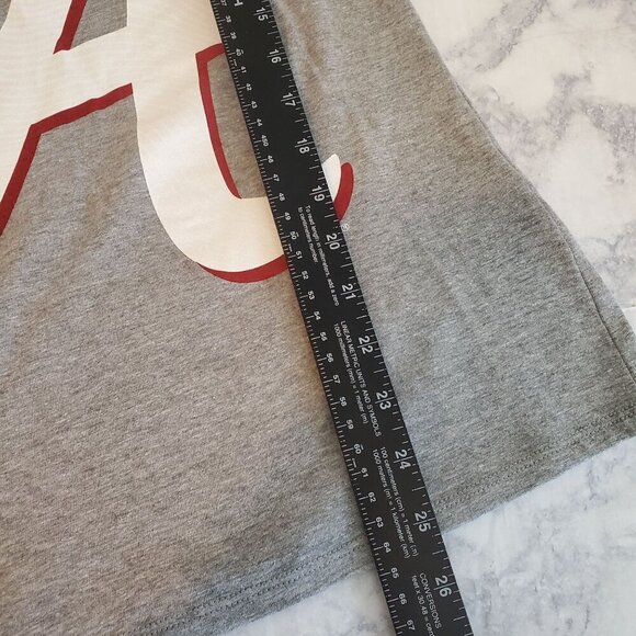 Nike Alabama Tshirt Womens Small Gray Red Athletic Cut Logo Cotton/Poly‎ Blend - Picture 5 of 6